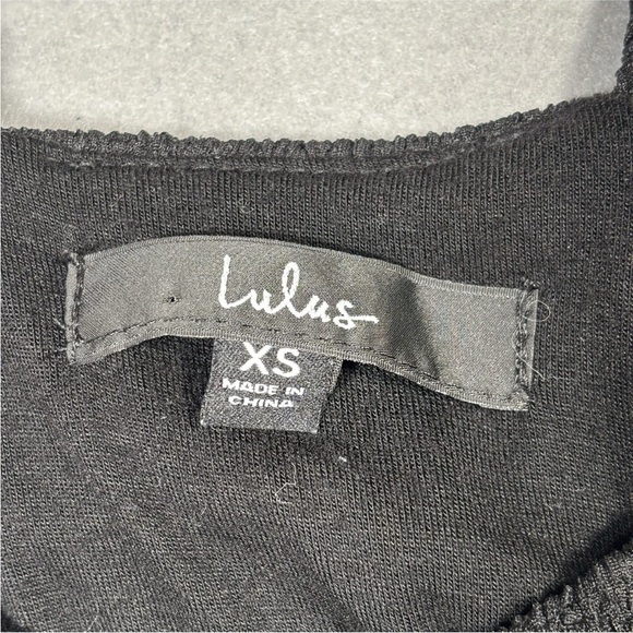 Lulus Break the Rules Black Ruched Asymmetrical Midi Dress Women’s XSmall Boho - Picture 5 of 9